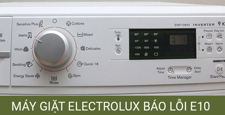 Một số đặc điểm máy giặt Electrolux báo lỗi e10 