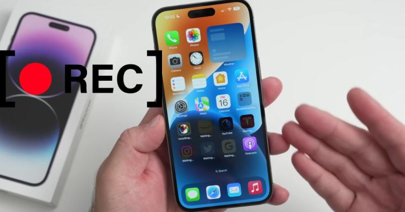 Những cách quay màn hình iphone tiện lợi