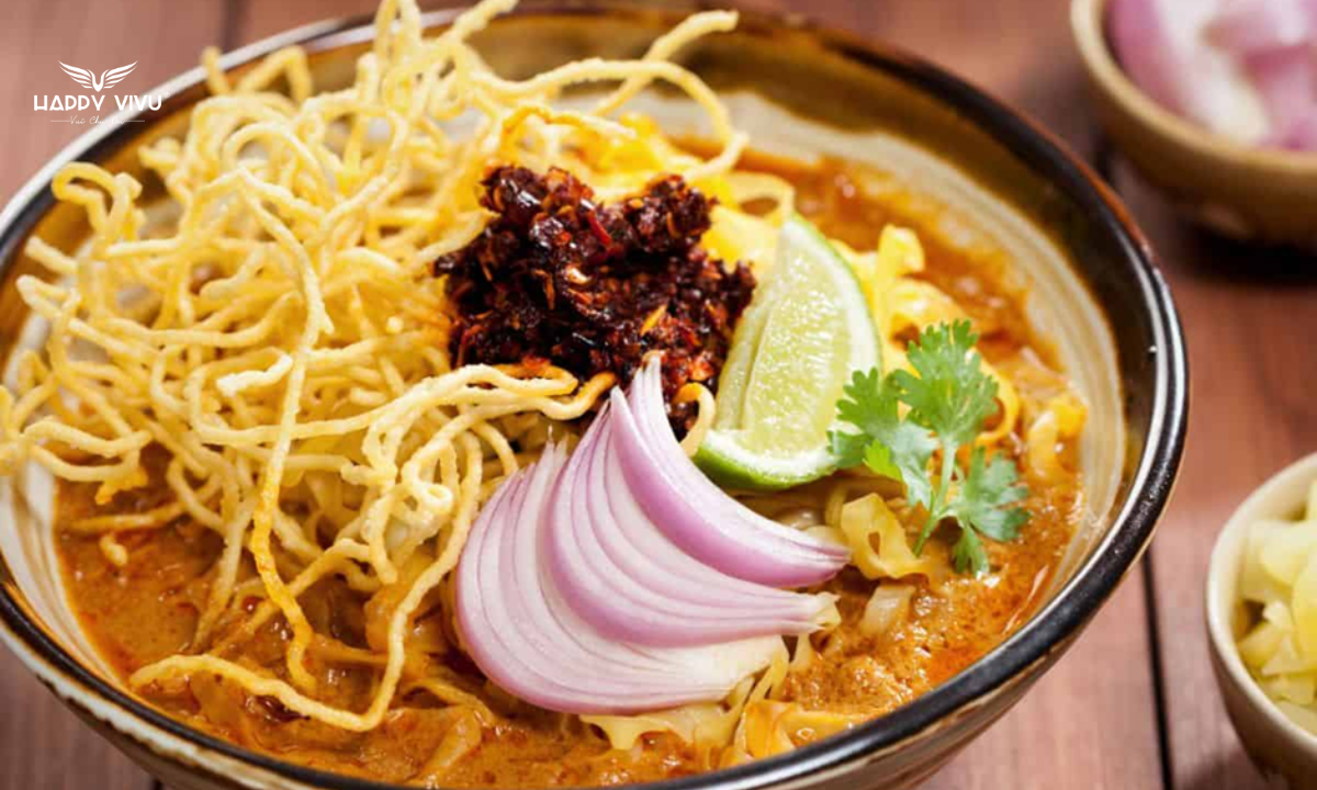 Khao Soi với hương vị đậm đà đặc trưng chắc chắn khiến du khách ấn tượng mãi