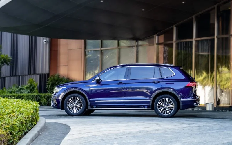 Thân xe Volkswagen Tiguan mượt mà, hiện đại