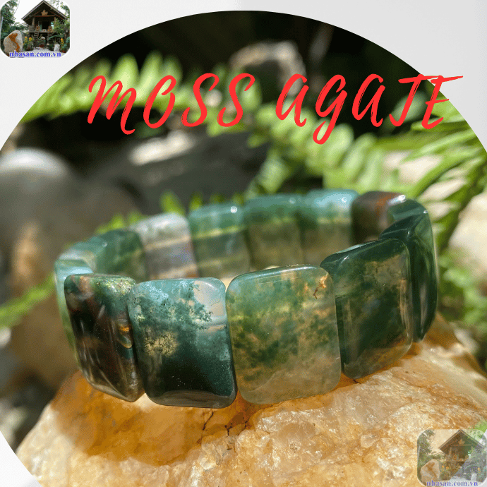 Đá Moss Agate có tên gọi kiêu sa là “băng ngọc thuỷ tảo”