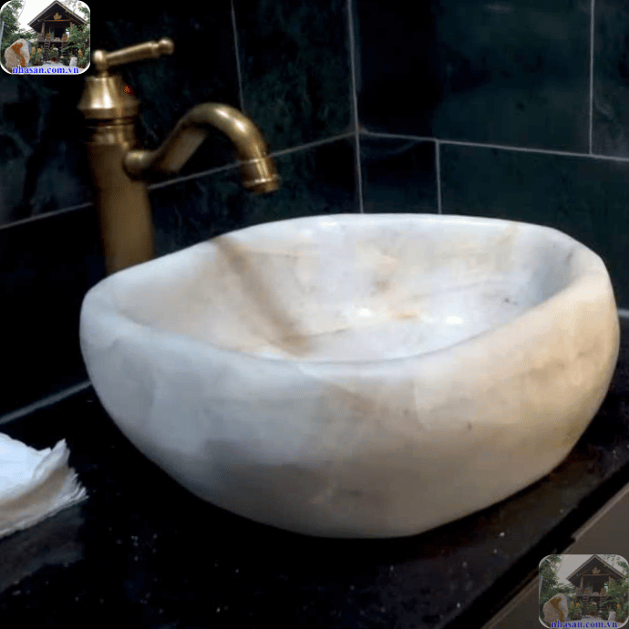 Lavabo đá tự nhiên thạch anh là sản phẩm nội thất lý tưởng hiện nay