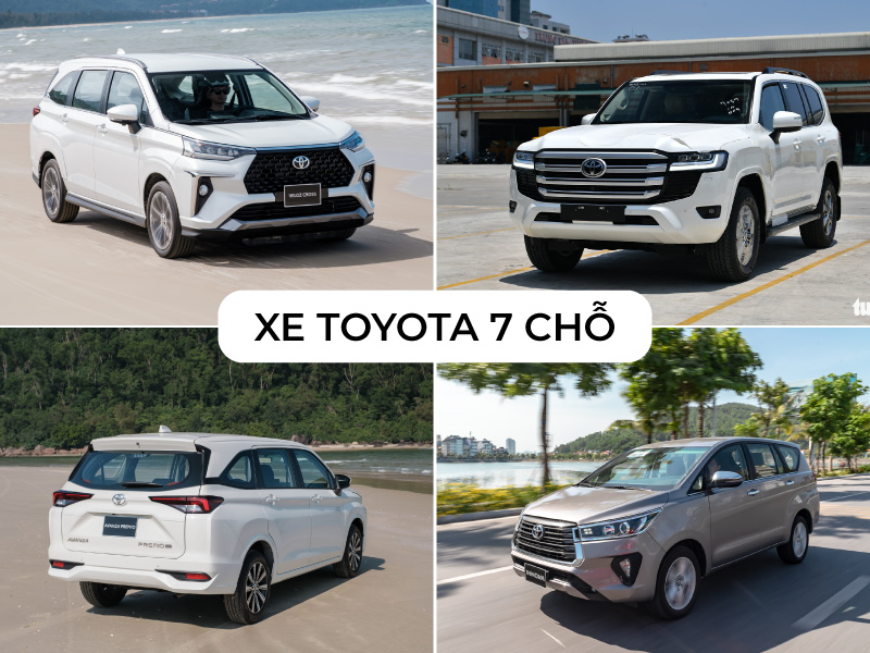 Tuyển tập xe Toyota 7 chỗ sang trọng giá cả hợp lý