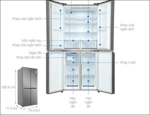 Hướng dẫn cách xem kích thước tủ lạnh