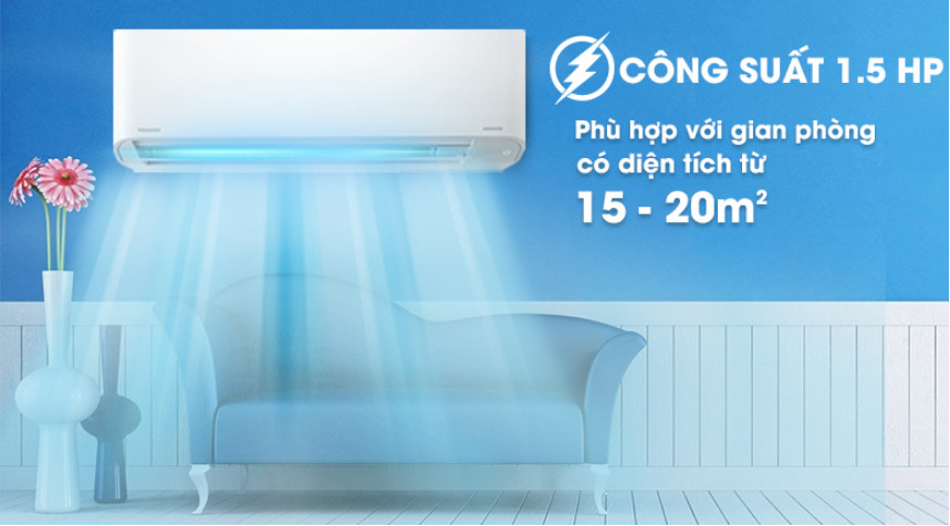 Máy lạnh Toshiba 1.5HP có nhiều tính năng tiện ích cho người dùng